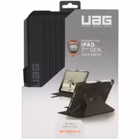 UAG Metropolis Bookcase Apple iPad 9 (2021) 10.2 inch / iPad 8 (2020) 10.2 inch / iPad 7 (2019) 10.2 inch - Zwart