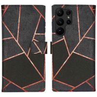 imoshion Design Softcase Bookcase Samsung Galaxy S23 Ultra - Black Graphic