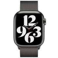 Apple Milanese Loop Band Apple Watch Series 1 t/m 10 / SE / Ultra (2) (44/45/46/49 mm) - Graphite