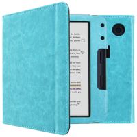 imoshion Vegan Leather Bookcase Kobo Libra Colour - Lichtblauw