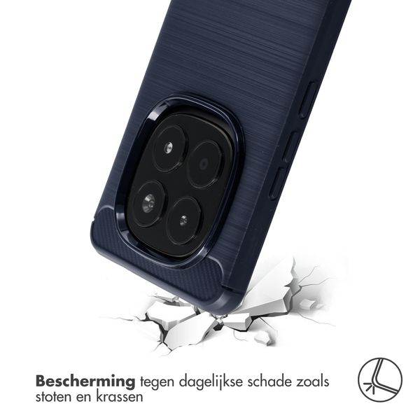 imoshion Brushed Backcover Xiaomi Redmi Note 15 Pro (4G) - Donkerblauw