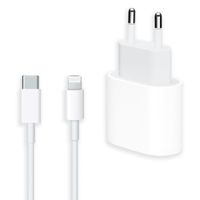 Apple Originele USB-C Power Adapter 20 watt + Originele USB-C naar Lightning kabel - 2 meter - Wit
