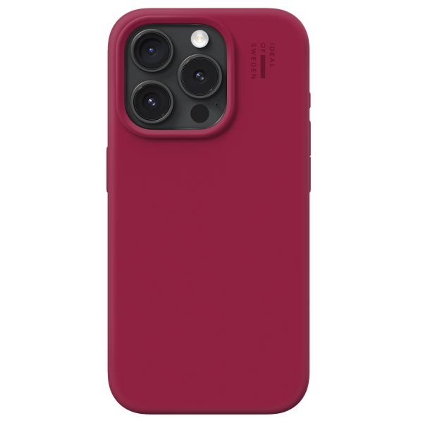 iDeal of Sweden Silicone Case Apple iPhone 15 Pro - Cranberry