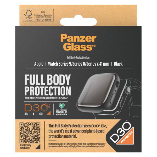 PanzerGlass Full Body Case Apple Watch Series 9 - 41 mm - Zwart