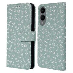 imoshion Design Bookcase Samsung Galaxy S25 Edge - Smoke Green Flowers