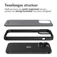 Accezz Rugged Frosted Backcover Apple iPhone 14 Pro Max - Zwart
