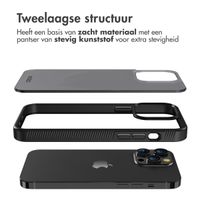 Accezz Rugged Frosted Backcover iPhone 14 Pro Max - Zwart