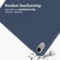 Accezz Smart Silicone Bookcase Apple iPad Air 11 inch (2025) M3 / (2024) M2 / Air 5 (2022) / Air 4 (2020) - Donkerblauw