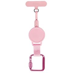 imoshion Uittrekbare Kabel met Karabijnhaak en Telefoonpad - Anti-diefstal Telefoonkoord - Roze