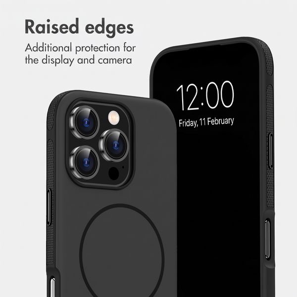imoshion Colour Back Cover with Thin MagSafe Ring Apple iPhone 16 Pro - Black