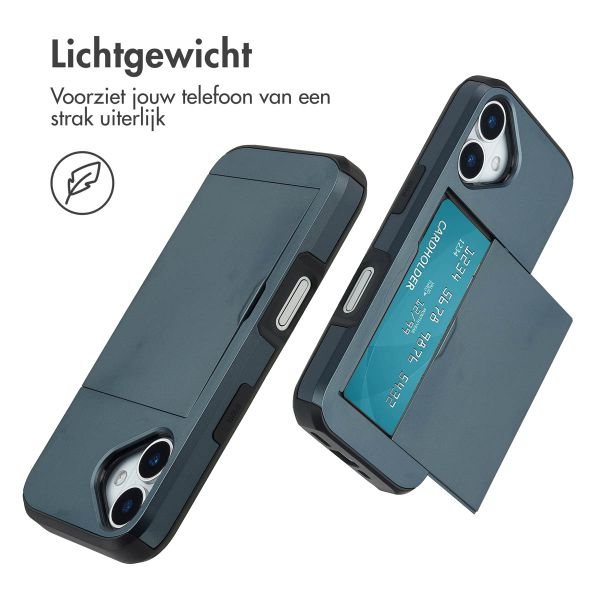 imoshion Backcover met pasjeshouder Apple iPhone 17 - Donkerblauw