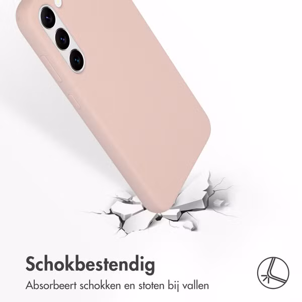 Accezz Liquid Silicone Backcover Samsung Galaxy S23 Plus - Roze