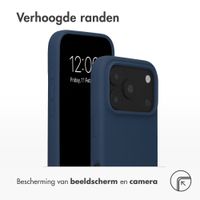 Accezz Liquid Silicone Backcover met MagSafe Apple iPhone 18 Pro / 17 Pro - Donkerblauw