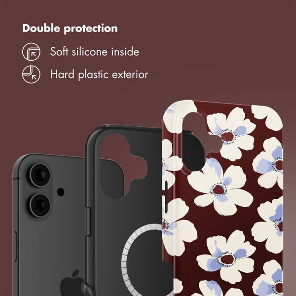 Selencia Vivid Back Cover with MagSafe Apple iPhone 16 - Choco Flower Pop
