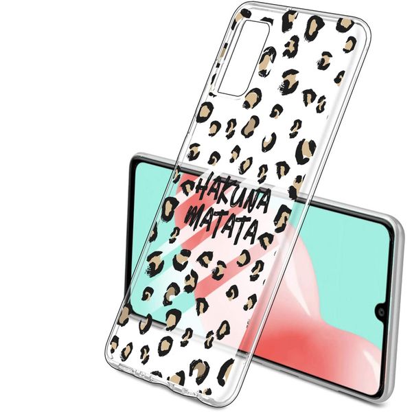 imoshion Design hoesje Samsung Galaxy A41 - Luipaard - Bruin / Zwart