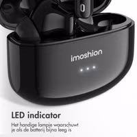imoshion Aura Pro Draadloze In-ear Oordopjes - Active Noise Cancelling (ANC) - Zwart