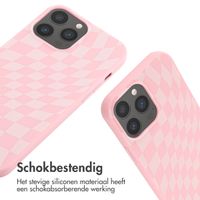 imoshion Siliconen design hoesje met koord iPhone 13 Pro Max - Retro Pink