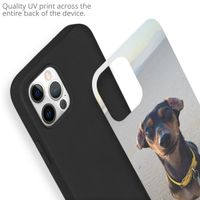 Ontwerp je eigen Apple iPhone 12 (Pro) gel hoesje - Zwart