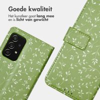 imoshion Design Bookcase Samsung Galaxy A52(s) (5G/4G) - Green Flowers