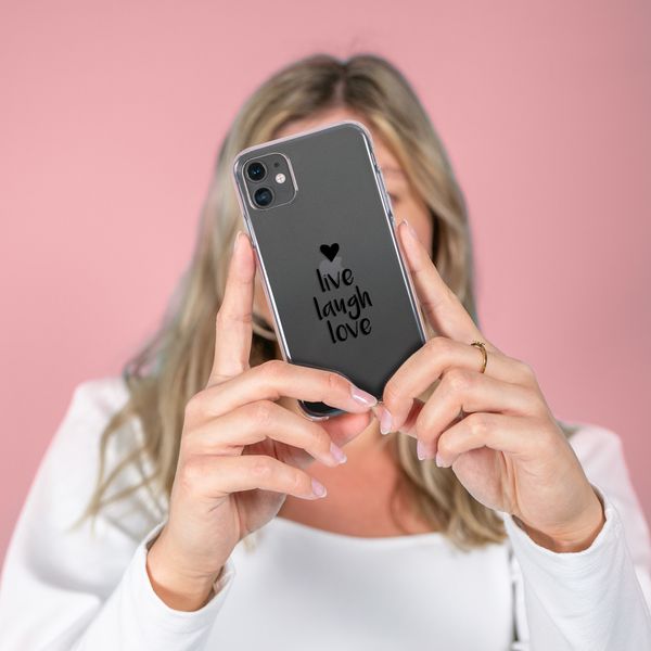 imoshion Design hoesje Samsung Galaxy S10 - Live Laugh Love - Zwart