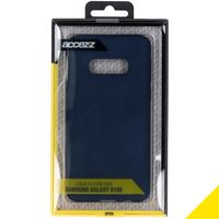 Accezz Liquid Silicone Backcover Samsung Galaxy S10e - Donkerblauw