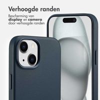 Accezz MagSafe Leather Backcover Apple iPhone 15 - Nightfall Blue