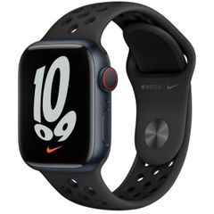 Apple Nike Sport Band Apple Watch Series 1 t/m 9 / SE (38/40/41 mm) | Series 10 / 11 (42 mm) - Anthracite / Black