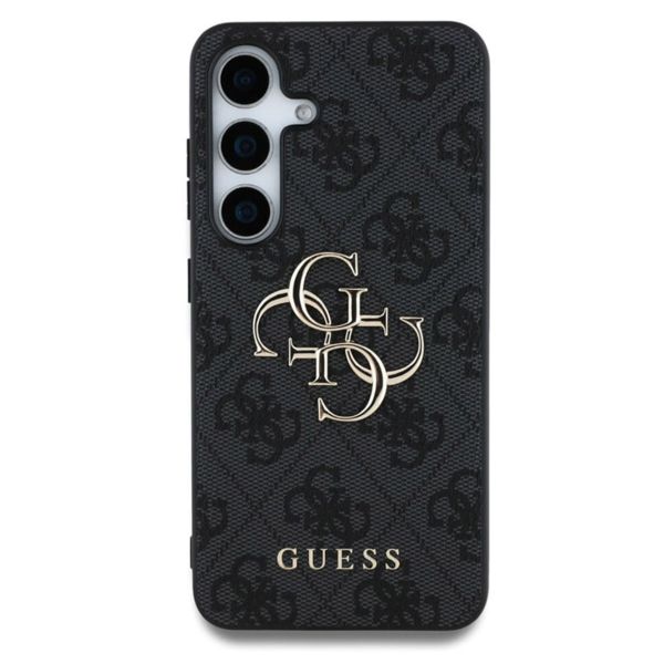 Guess 4G Metal Logo Backcover Samsung Galaxy S25 Plus - Zwart