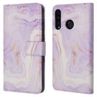 imoshion Design Bookcase Huawei P30 Lite - Purple Marble