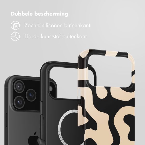 Selencia Vivid Backcover met MagSafe Apple iPhone 17 Pro - Art Wave Black