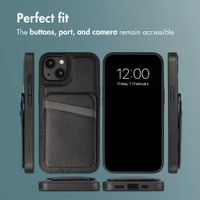 imoshion Back Cover with Card Holder and Stand Apple iPhone 13 - Black