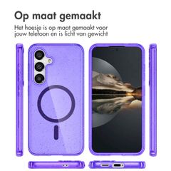 imoshion Sparkle Backcover met MagSafe Samsung Galaxy S24 - Glitter Paars
