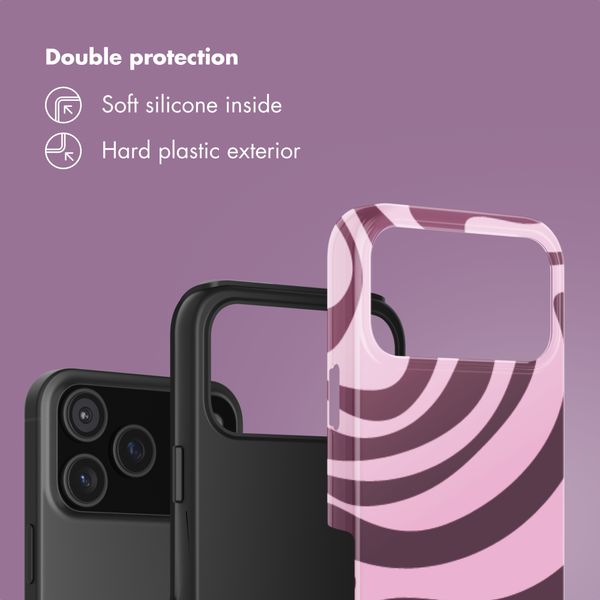 Selencia Vivid Back Cover Apple iPhone 17 Pro Max - Wavy Swirl Pink Plum