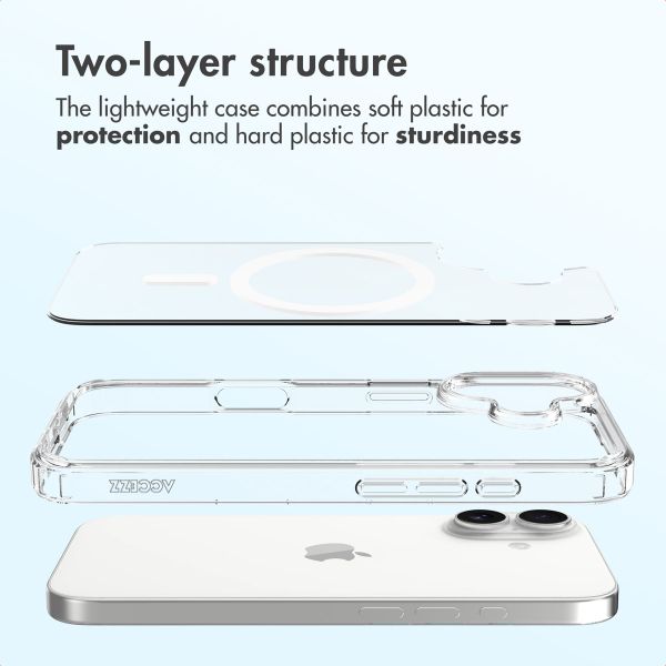 Accezz Xtreme Impact Back Cover with MagSafe Apple iPhone 17 - Transparent