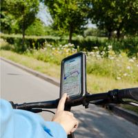 imoshion Premium Telefoonhouder Fiets - Spatwaterdicht - 360° draaibaar - Universeel - Zwart