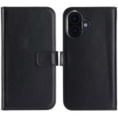 Selencia Genuine Leather Book Case Apple iPhone 16 Plus - Black
