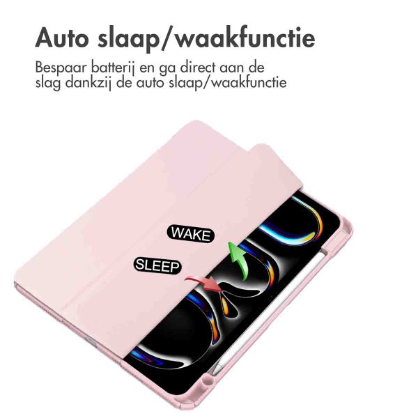 imoshion Trifold Hardcase Bookcase Apple iPad Pro 11 (2024) M4 - Roze