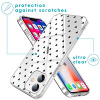 imoshion Design hoesje iPhone 12 Mini - Hearts All Over Black