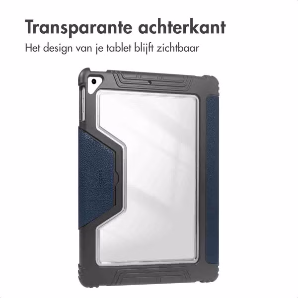 Accezz Rugged Trifold Bookcase Apple iPad 9 (2021) 10.2 inch / iPad 8 (2020) 10.2 inch / iPad 7 (2019) 10.2 inch - Donkerblauw