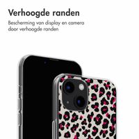 imoshion Design hoesje iPhone 13 - Leopard Pink