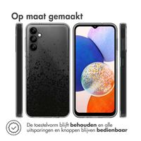 imoshion Design hoesje Samsung Galaxy A14 (5G/4G) - Spetters - Zwart