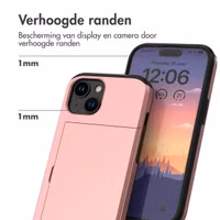 imoshion Backcover met pasjeshouder Apple iPhone 15 - Rosé Goud