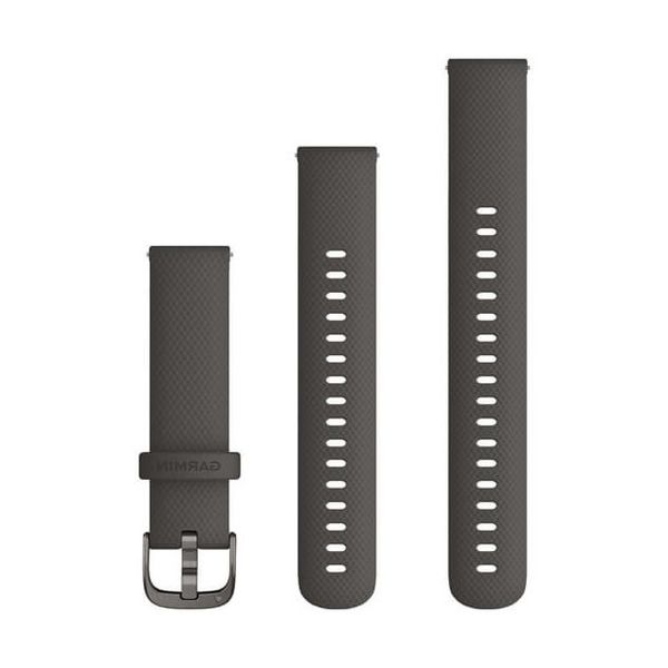 Garmin Siliconen bandje  - Garmin 18 mm aansluiting - Graphite