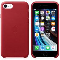 Apple Leather Backcover iPhone SE (2022 / 2020) - Red