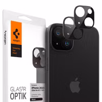 Spigen GLAStR EZ Fit Optik Camera Protector 2 Pack Apple iPhone 15 / 15 Plus - Black