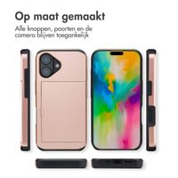 imoshion Backcover met pasjeshouder Apple iPhone 16 - Rosé Goud