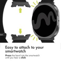 imoshion Nylon Strap Samsung Galaxy Watch 9 (40/44mm) / Watch 8 (40/44mm) / Classic (46mm) - Black