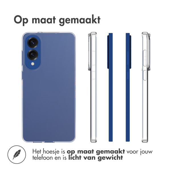 Accezz Clear Backcover Samsung Galaxy S25 Edge - Transparant