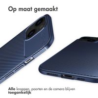 imoshion Carbon Softcase Backcover iPhone 13 - Blauw