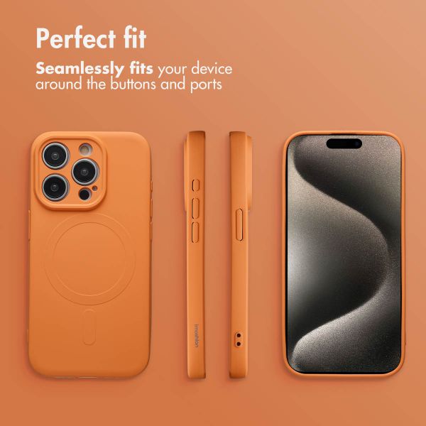 imoshion Colour Back Cover with MagSafe Apple iPhone 15 Pro Max - Orange